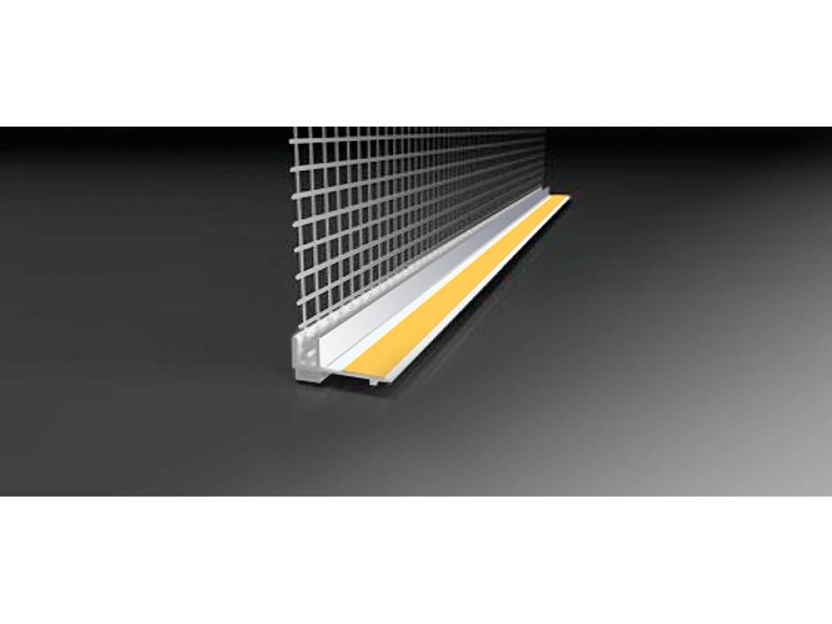 WDVS Anputzleiste mit Gewebe EKO PVC | 240 cm | 9 mm WDVS Anputzleiste mit Gewebe EKO PVC | 240 cm | 9 mm
