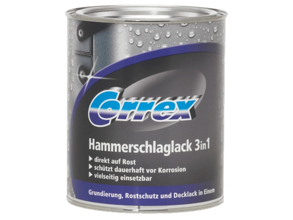 Correx Metallschutzlack Hammerschlag 3in1 silber 7 | Raiffeisen Baustoffe