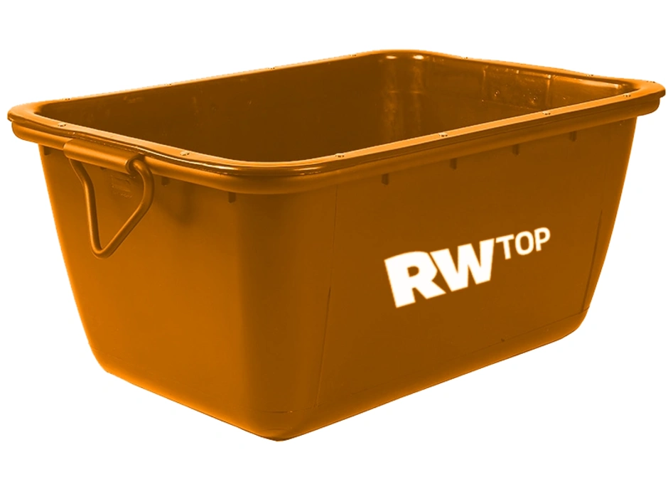 RW Top Mörtelmulde kranbar orange 200l | Raiffeisen Baustoffe